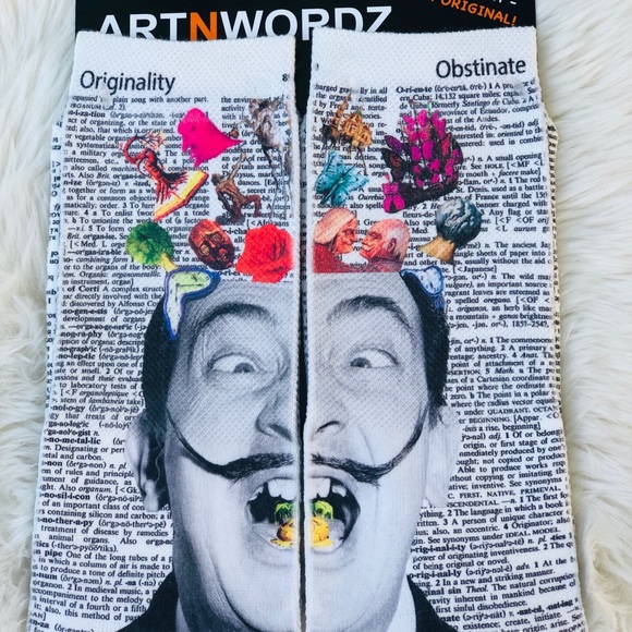 Salvador Dali ARTNWORDZ wearable Art socks - Picture 4 of 8